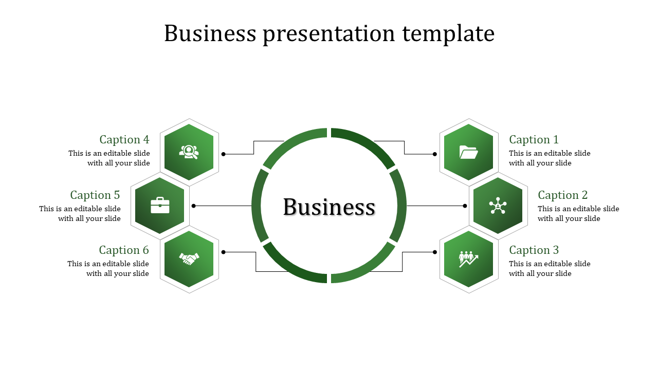 Attractive Business Presentation Slides Template Design